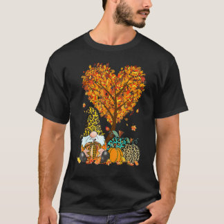 Camiseta It's Fall Y'all Cute Gnomes Pumpkin Autumn Tree Fa