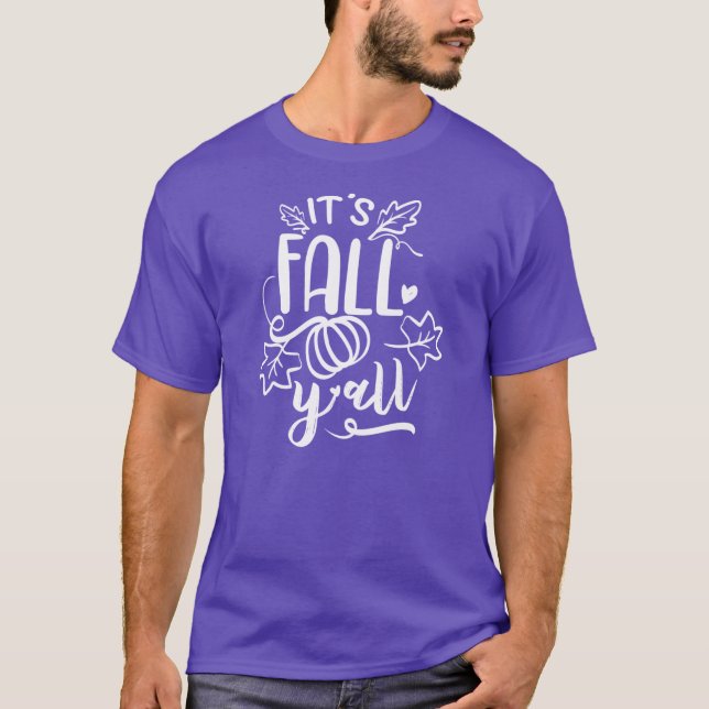 Camiseta Its Fall YAll Dark Edition Autumn Fall And Hallowe (Anverso)