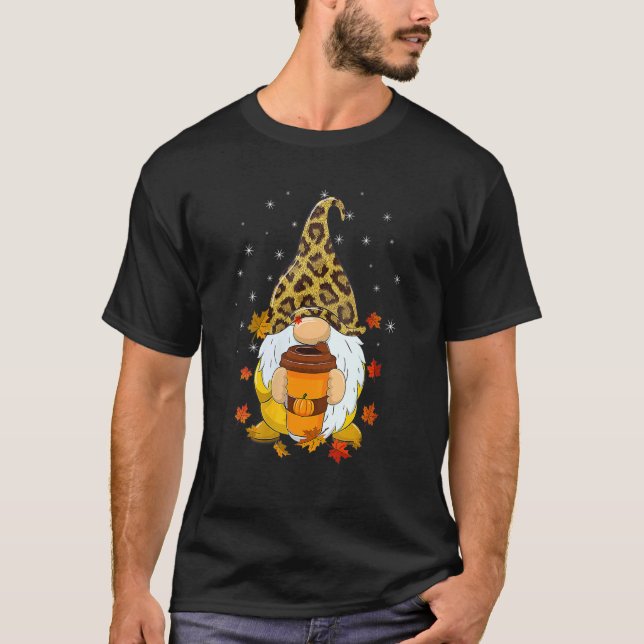 Camiseta It's Fall Y'all Gnome Pumpkin Spice Latte Happy Th (Anverso)