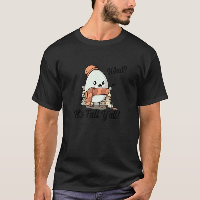Camiseta Its Fall Yall   Humpty Thanksgiving Autumn Coffee (Anverso)