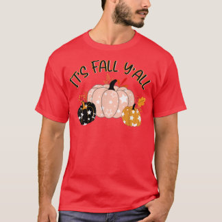 Camiseta It's Fall Y'all Pumpkin Spice Latte Happy Thanksgi