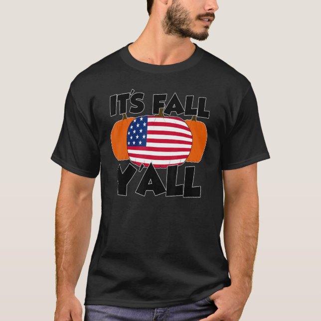 Camiseta It's Fall Y'all Thanksgiving Pumpkin Canada (Anverso)