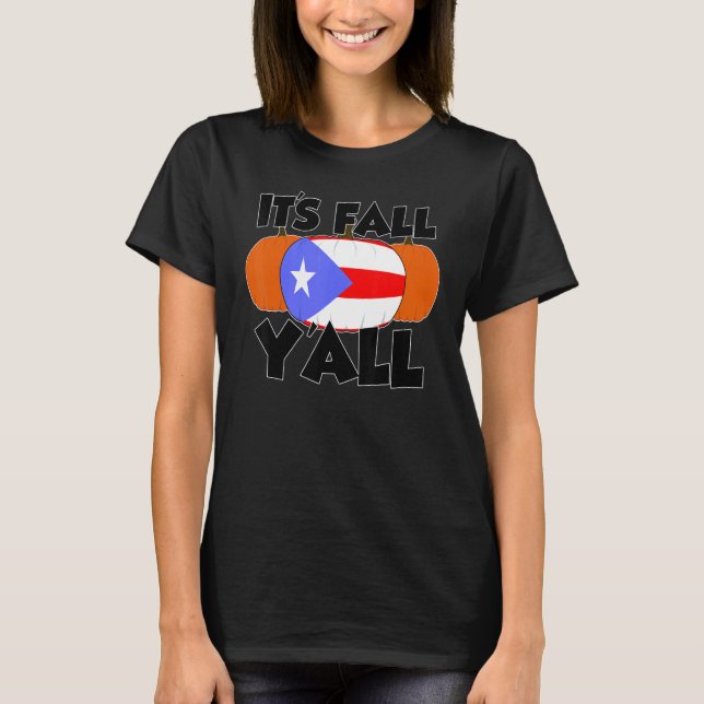 Camiseta It's Fall Y'all Thanksgiving Pumpkin Texas (Anverso)