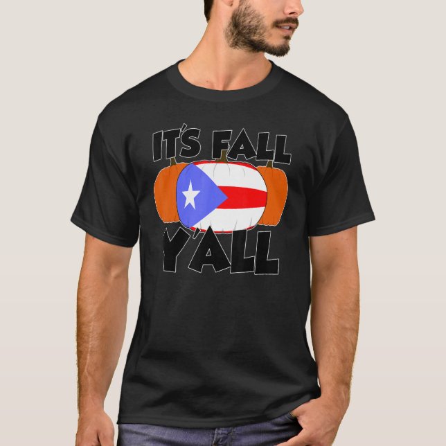 Camiseta It's Fall Y'all Thanksgiving Pumpkin Texas (Anverso)