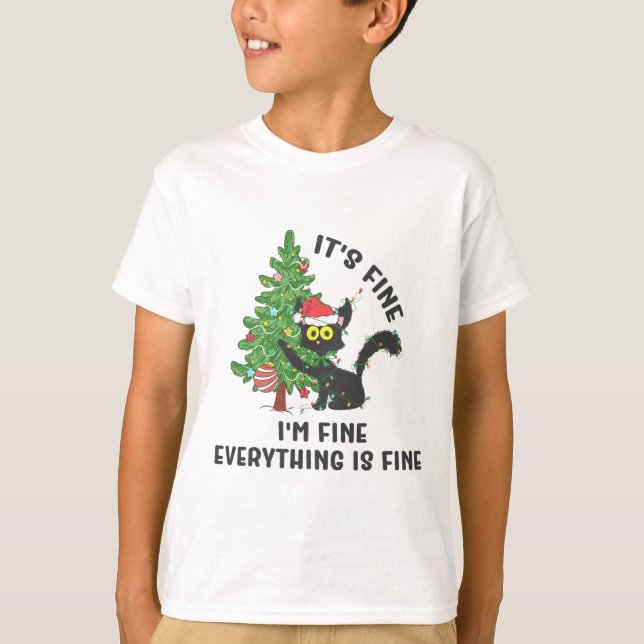 Camiseta It's Fine Im Fine Everything Is Fine Elf Xmas Matc (Anverso)