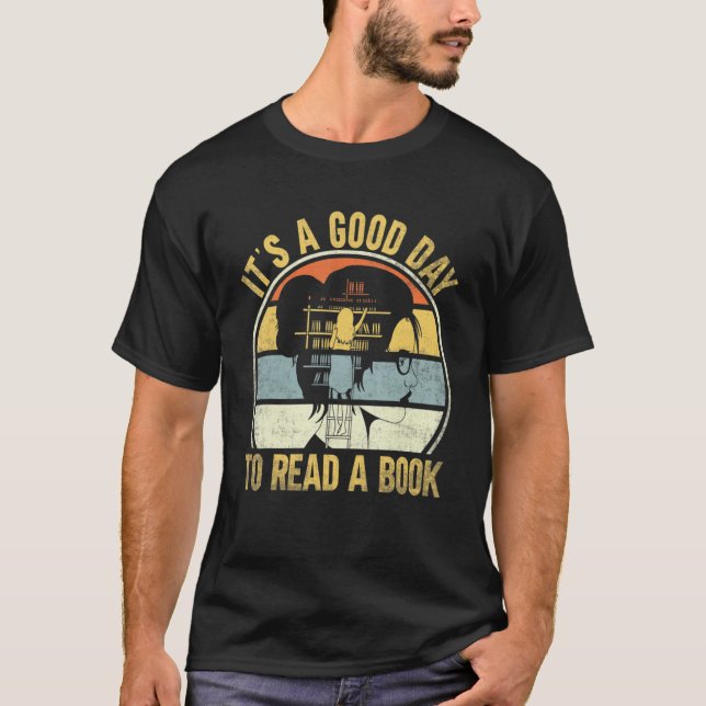 Camiseta It's Good Day To Read Book  Library Reading (Anverso)