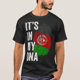 Camiseta ITS IN MY DNA Afghanistan Flag Afghan Roots Pride 