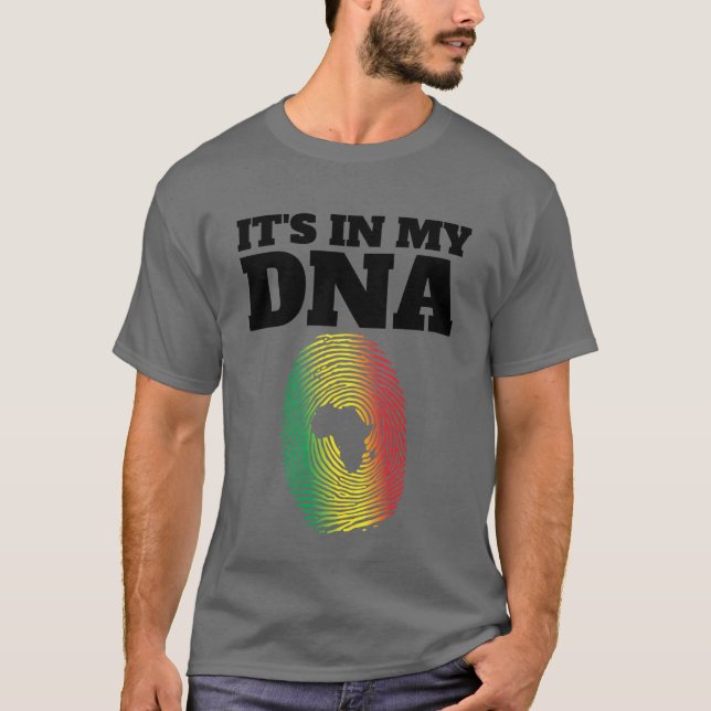 Camiseta It's In My DNA African Juneteenth Fingerprint (Anverso)