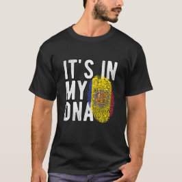 Camiseta It's in my DNA Andorra Flag Fingerprints