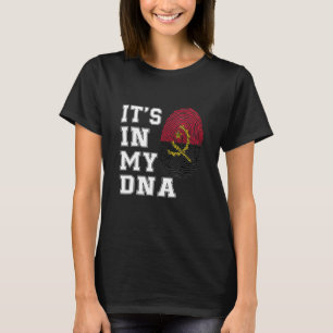 Camiseta It's In My DNA Angola Proud  Angola Flag