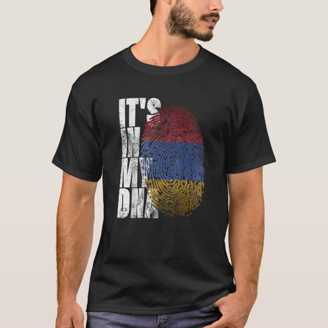 Camiseta It's In My DNA Armenian Sign Proud Pride Armenia F (Anverso)