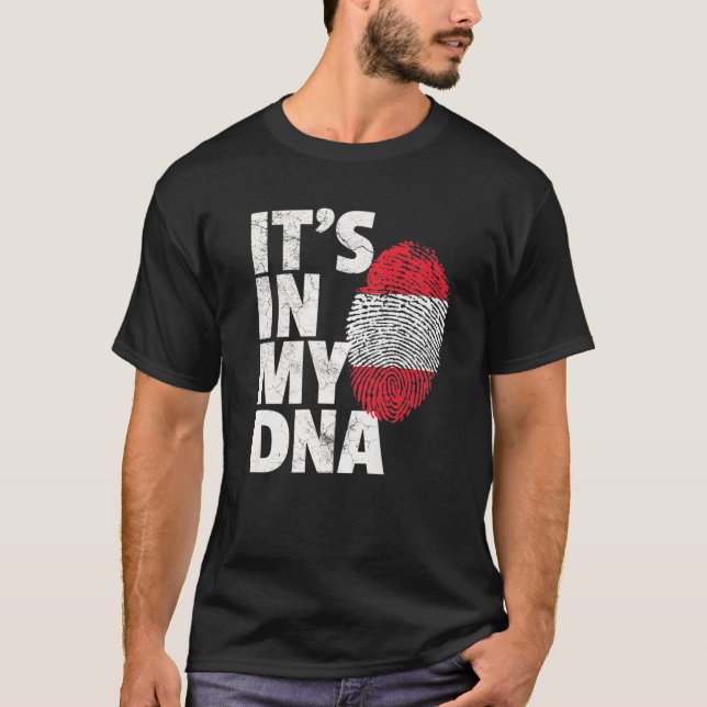 Camiseta IT's IN MY DNA Austrian Austria Flag T Gift Men Wo (Anverso)