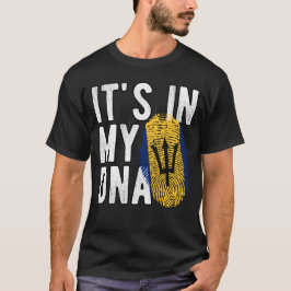 Camiseta It's in my DNA Barbados Flag Fingerprints