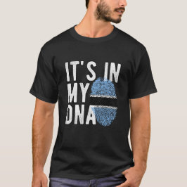 Camiseta It's in my DNA Botswana Flag Fingerprints