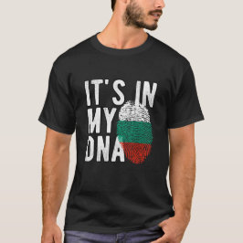 Camiseta It's in my DNA Bulgaria Flag Fingerprints
