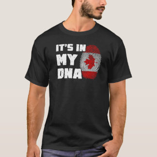 Camiseta It's In My DNA Canada Flag Fingerprint Men Women  