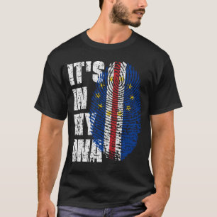 Camiseta IT'S IN MY DNA Cape Verde Flag Boy Girl Gift