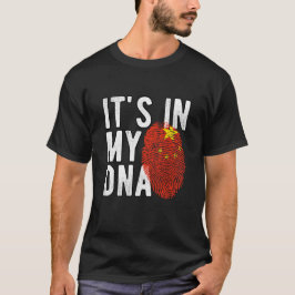 Camiseta It's in my DNA China Flag Fingerprints