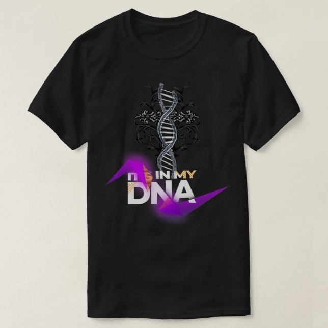 Camiseta It's In My DNA Christian Religious Faith Cross Gif (Diseño del anverso)