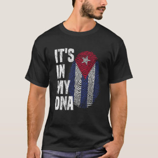 Camiseta IT'S IN MY DNA Cuba Flag Cuban Pride Heritage nati