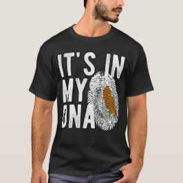 Camiseta It's in my DNA Cyprus Flag Fingerprints