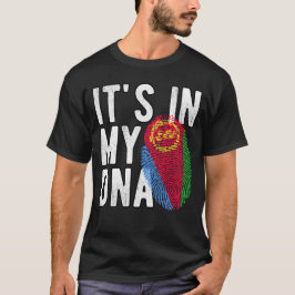 Camiseta It's in my DNA Eritrea Flag Fingerprints