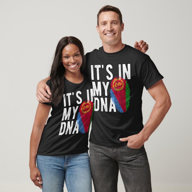 Camiseta It's in my DNA Eritrea Flag Fingerprints (Unisexo)