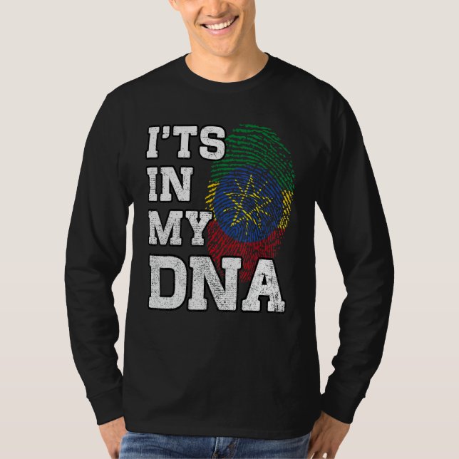 Camiseta It's In My DNA Ethiopian Fingerprint Proud Ethiopi (Anverso)