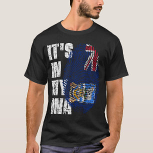 Camiseta IT'S IN MY DNA Falkland Islands Flag Boy Girl Gift