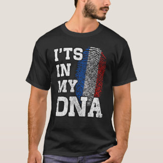 Camiseta It's In My DNA French Fingerprint Proud France Fla