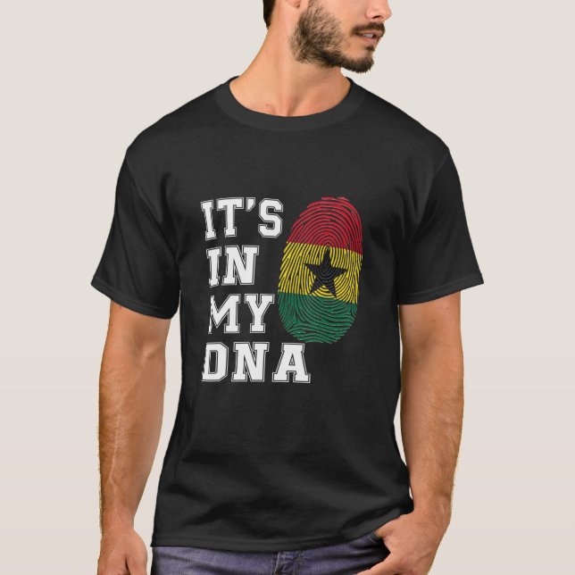 Camiseta It's In My DNA Ghana Proud  Ghana Flag (Anverso)