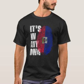 Camiseta IT's IN MY DNA Haiti Flag Haitian