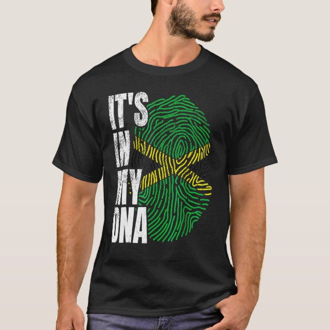 Camiseta It's in My DNA Jamaican Flag Jamaica Black History (Anverso)
