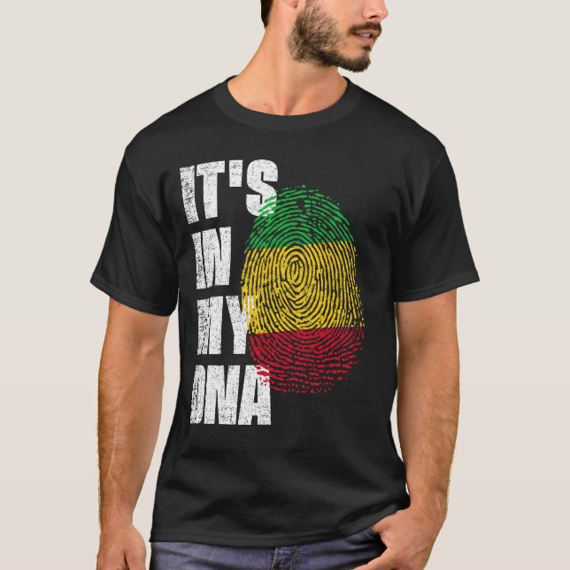 Camiseta IT'S IN MY DNA Mali Flag (Anverso)