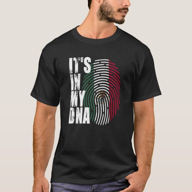 Camiseta It's In My DNA Mexico Mexican Flag Independence Da (Anverso)