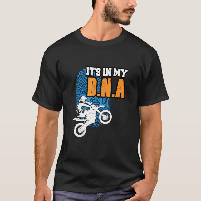 Camiseta ITS IN MY DNA Motocross BMX Supercross B (Anverso)