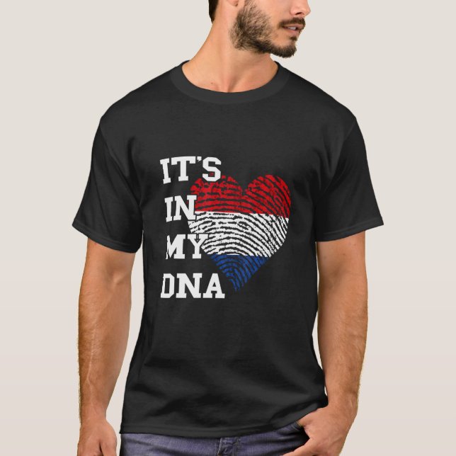 Camiseta It's In My DNA Netherlands Flag Heart Dutch Flag N (Anverso)
