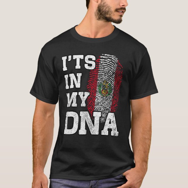 Camiseta It's In My DNA Peruvian Fingerprint Proud Peru Fla (Anverso)
