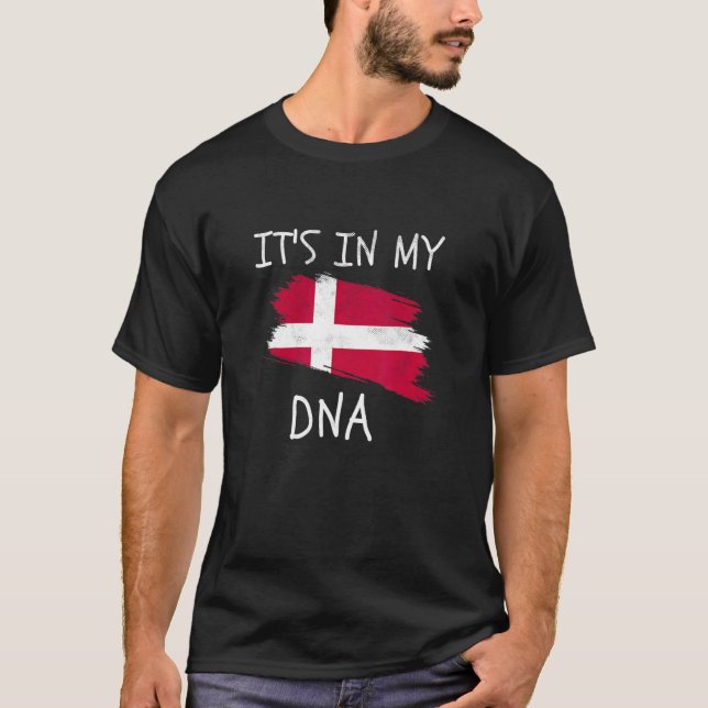 Camiseta It's in my DNA Proud Danish Pride Denmark Flag (Anverso)