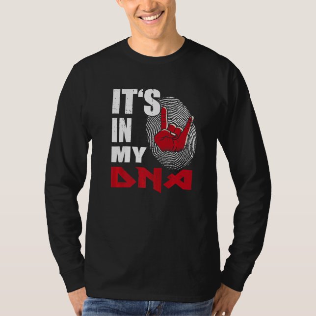 Camiseta It's In My DNA Rock Hand Concert Festival Heavy Me (Anverso)
