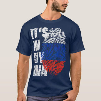 Camiseta IT'S IN MY DNA Russia Flag Russian