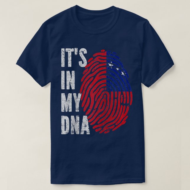 Camiseta ITS IN MY DNA Samoa Flag Samoan Raglan Béisbol (Diseño del anverso)