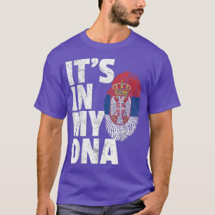 Camiseta ITS IN MY DNA Serbia Serbian Flag Christmas Gift C