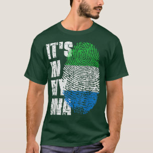 Camiseta IT'S IN MY DNA Sierra Leone Flag Sierra Leonean 