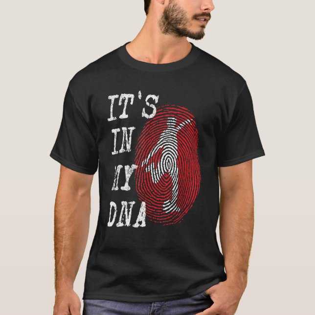 Camiseta IT'S IN MY DNA Soccer Player Fingerprint Graphic D (Anverso)