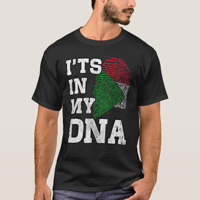 Camiseta It's In My DNA Sudanese Fingerprint Proud Sudan Fl (Anverso)
