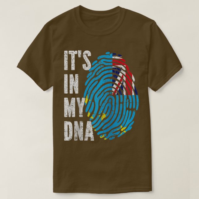 Camiseta ITS IN MY DNA Tuvalu Flag Tuvaluan Raglan Baseball (Diseño del anverso)