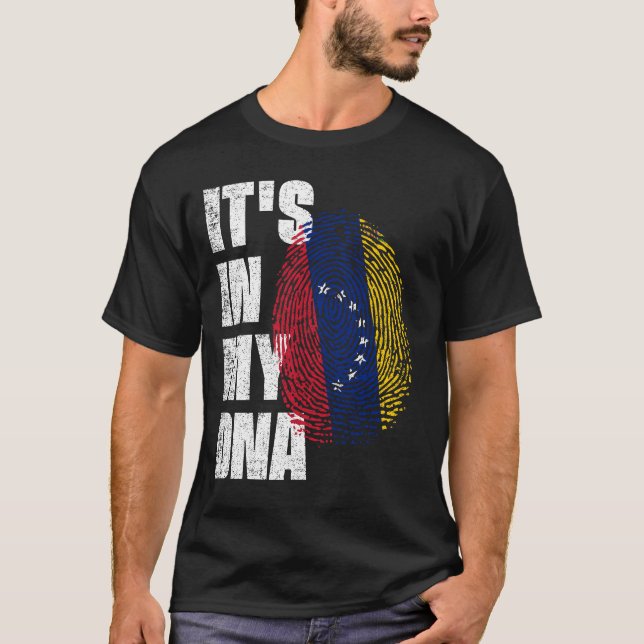 Camiseta IT'S IN MY DNA Venezuela Flag (Anverso)