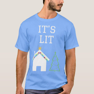 Camiseta Its Lit Christmas design