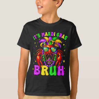 Camiseta Its Mardi Gras Bruh Funny Crawfish Outfit Boys Gir